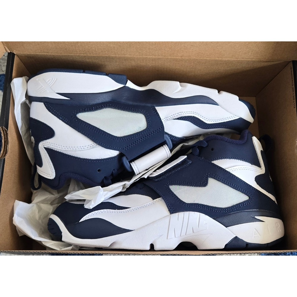 Nike Air Diamond Turf White College‎ Navy Mens Sneakers FZ8224-101 Size 9